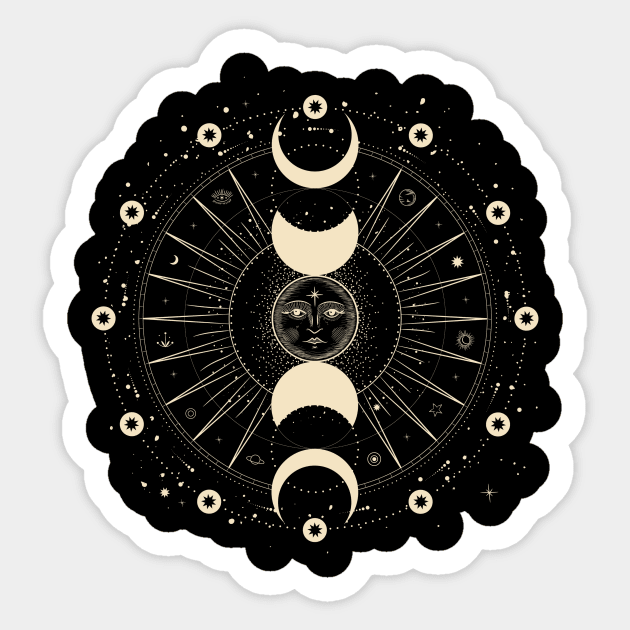 Moon Phases Sticker by nerdlkr